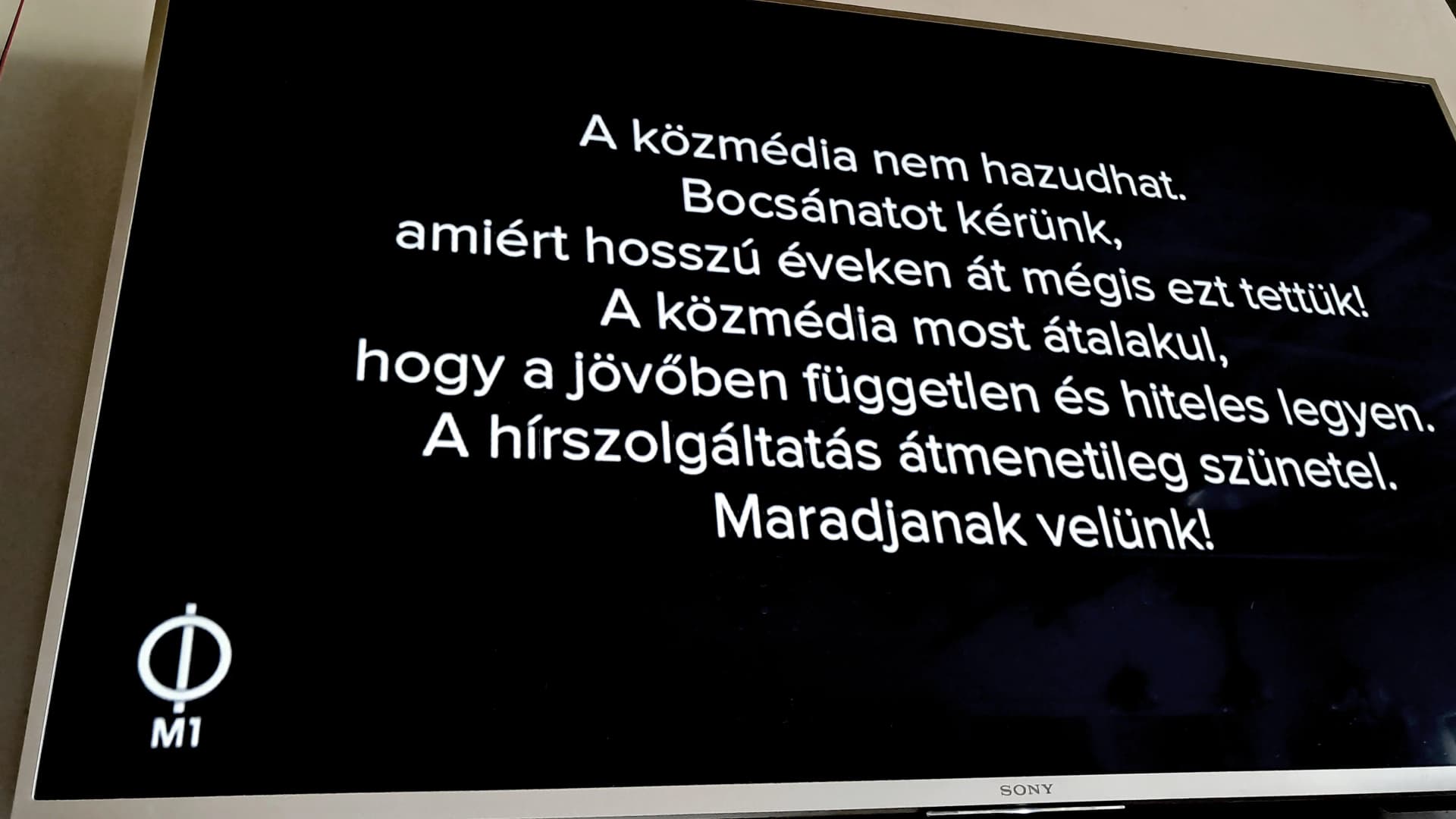 A közösségi médiában is tarolt az M1 médiatörténeti felirata
