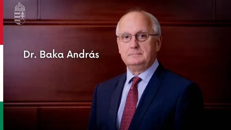 Dr. Baka Andrást jelölik Magyarország köztársasági elnökének