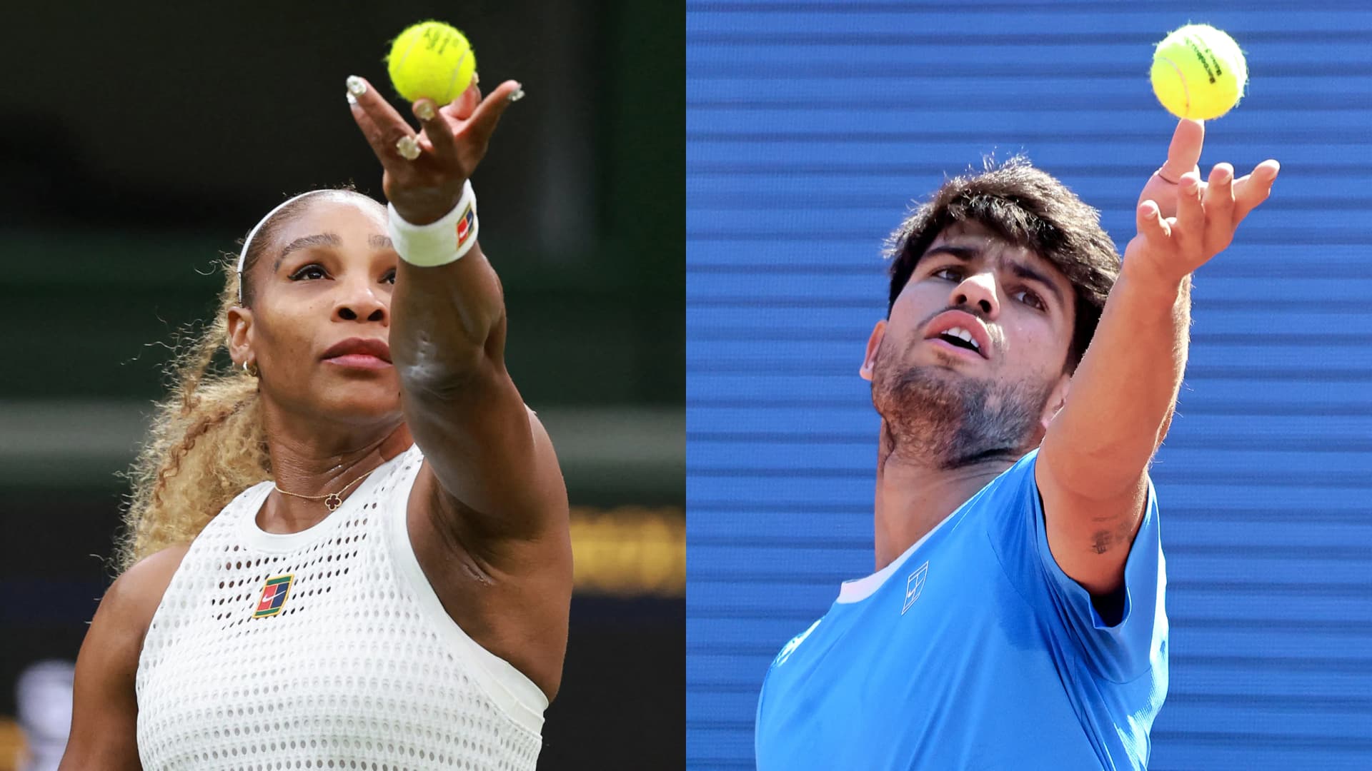 Carlos Alcaraz és Serena Williams együtt indul a vegyes párosoknál
