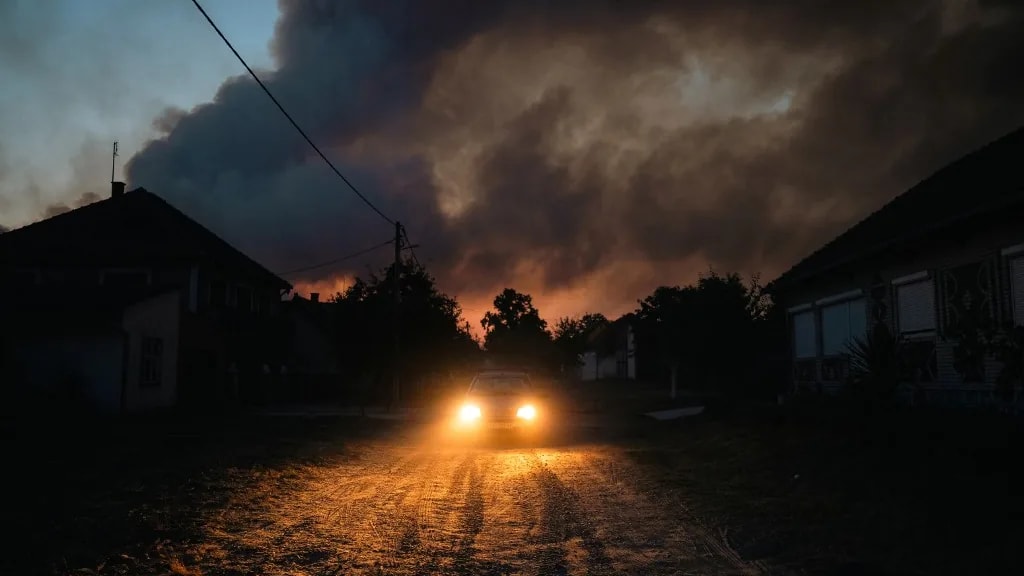 Durva károkat okozott a tűzvész a Vajdaságban