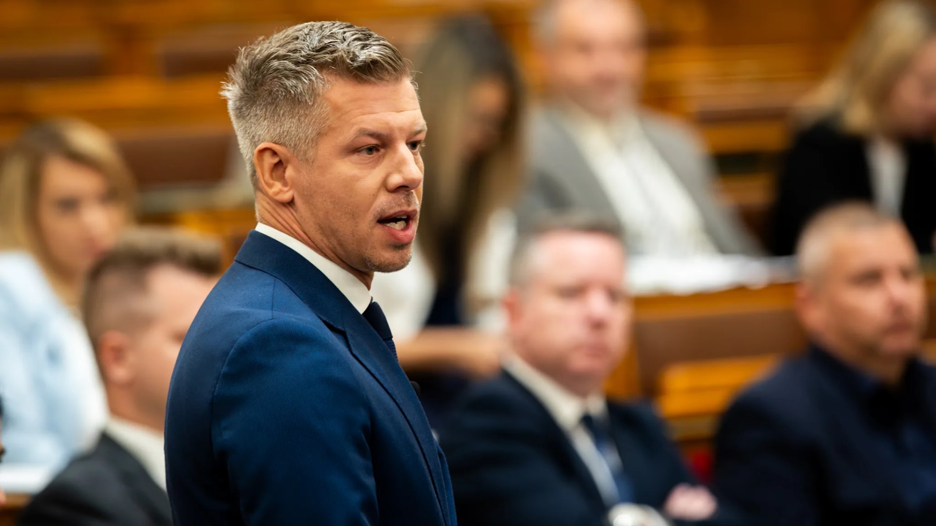Magyar Pétert fogadja XIV. Leó pápa a Vatikánban