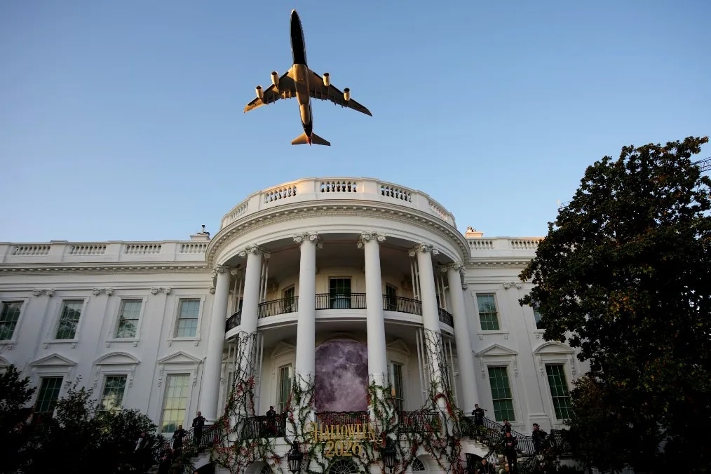 Rémületet keltett Washingtonban Trump Air Force One gépe