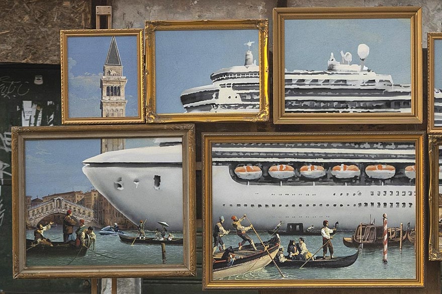 Velencében készített graffitit Banksy