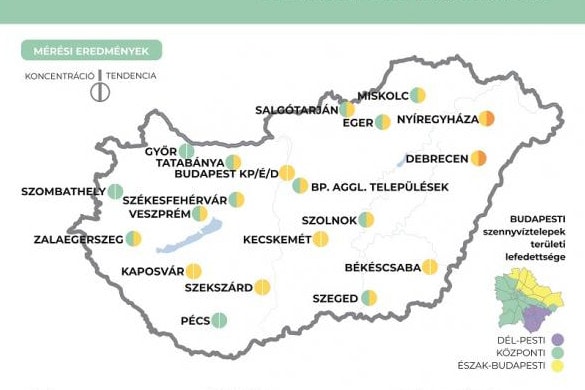 Két településen ismét emelkedik a szennyvízben a koronavírus koncentrációja