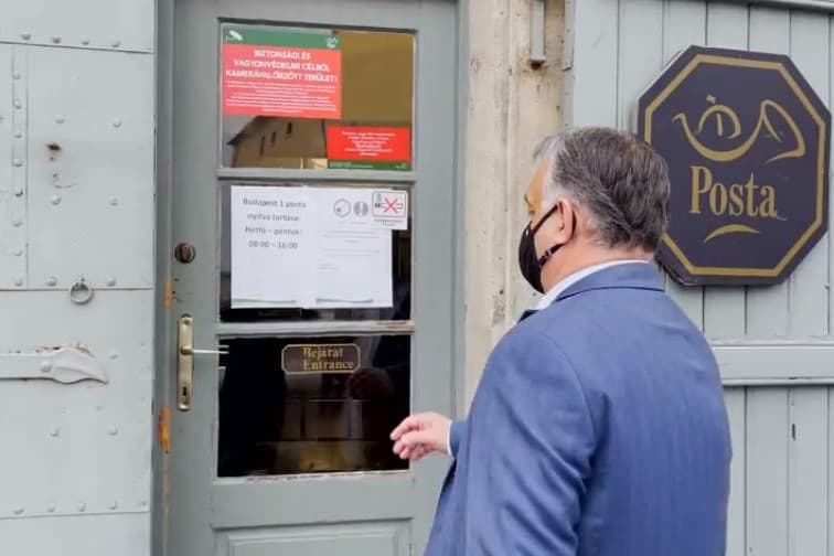 Táviratot adott fel Orbán Viktor