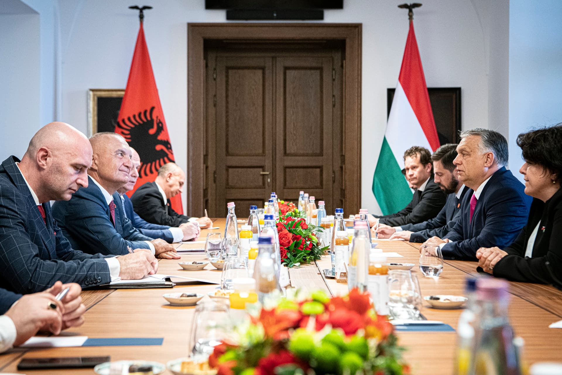 Orbán Viktor az albán köztársasági elnököt fogadta