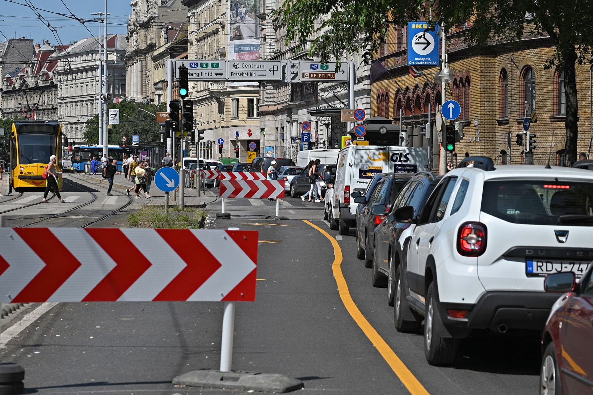 Totális káosz Budapesten