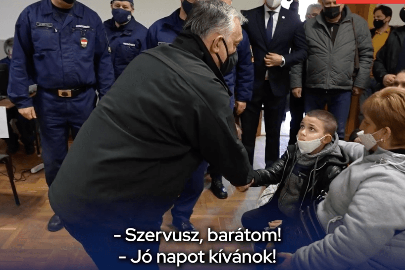 Orbán Viktor kárpátaljai magyar menekültekkel találkozott