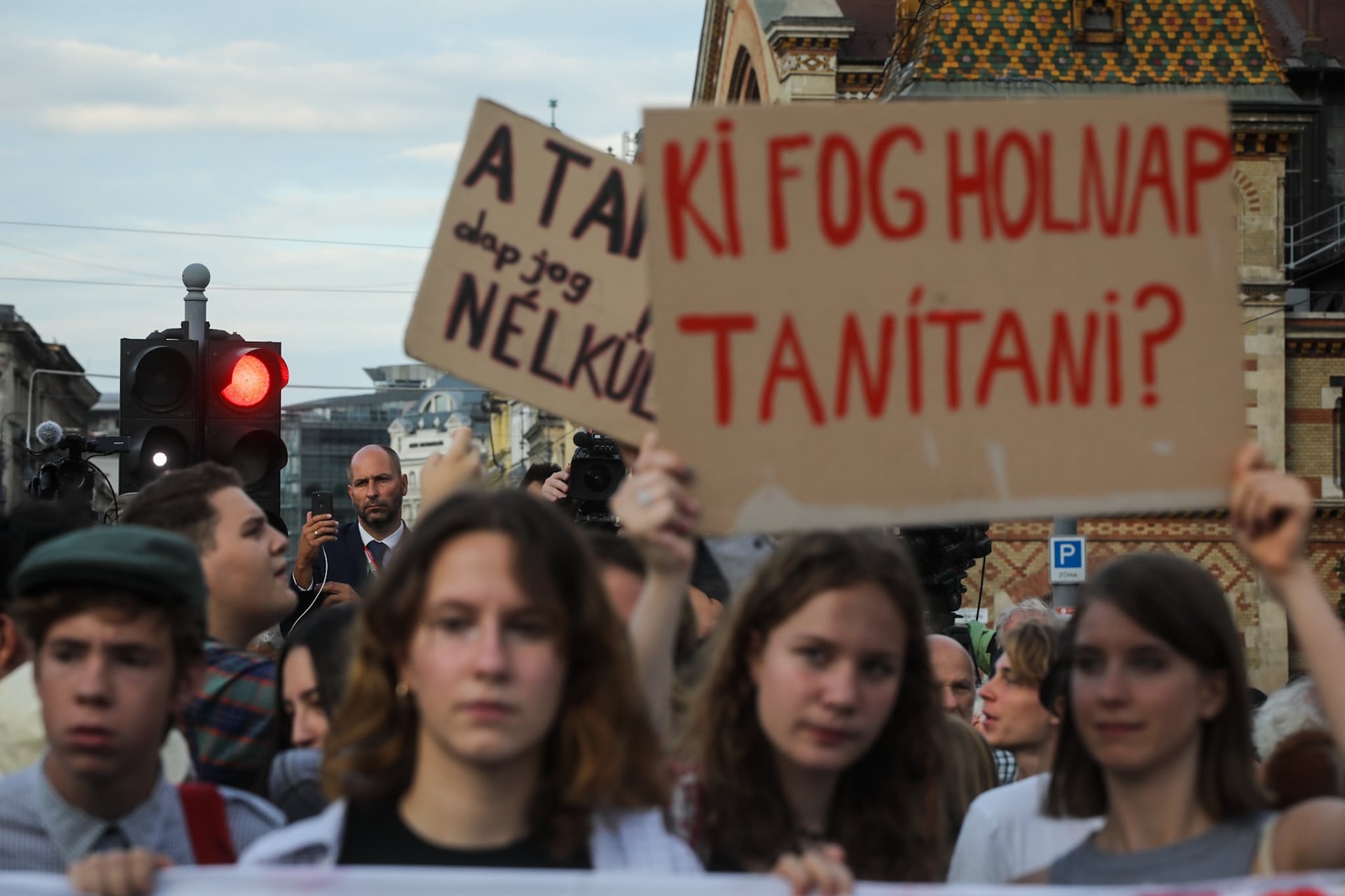 Diáktüntetés volt a fővárosban