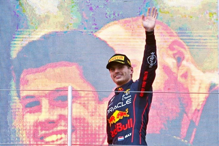 A célba érkezéskor Max Verstappen nem tudta, hogy újra világbajnok