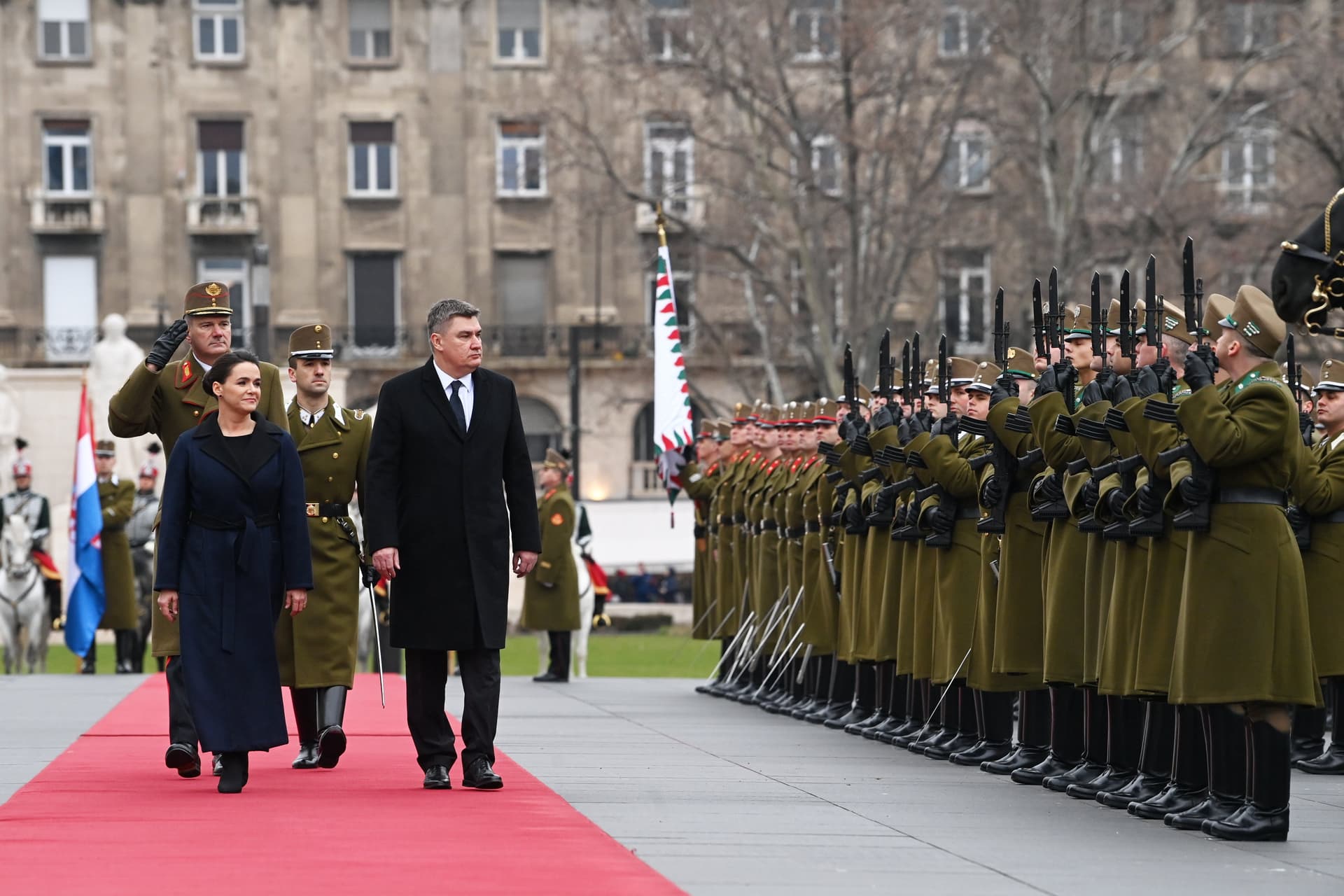Novák Katalin meghívására Magyarországra látogatott a horvát államfő