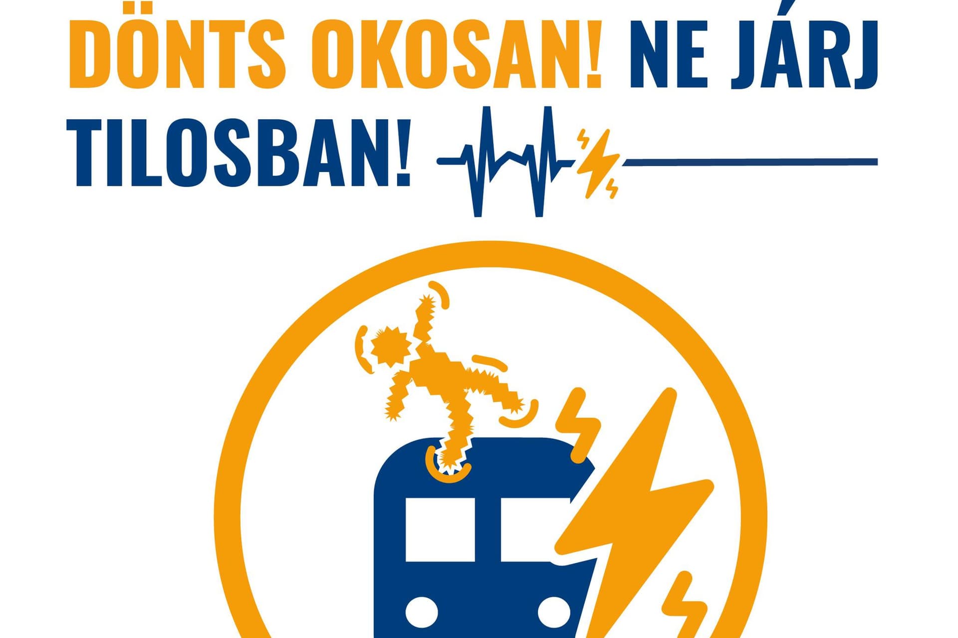 Az életét kockáztatja, aki a vonat tetejére mászik