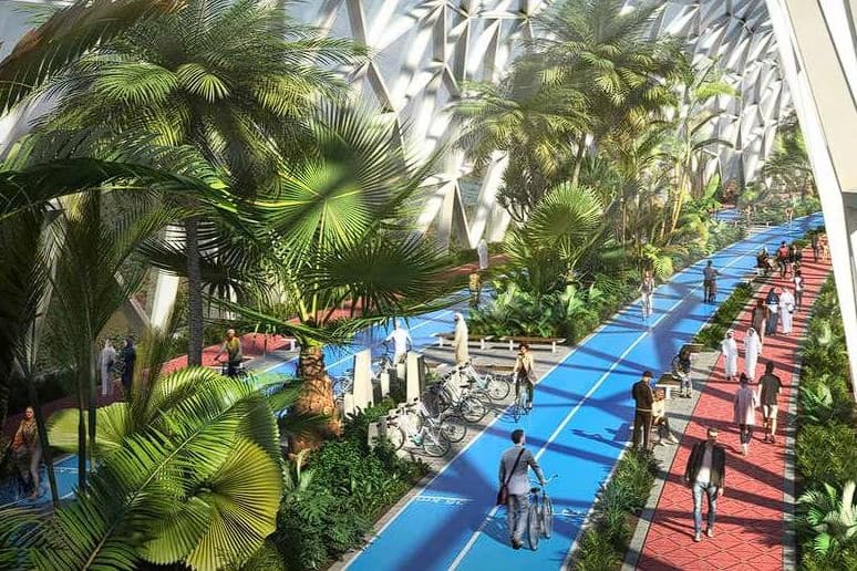 Dubajban 93 kilométeres, fedett, légkondicionált utat építenek gyalogosoknak és bicikliseknek