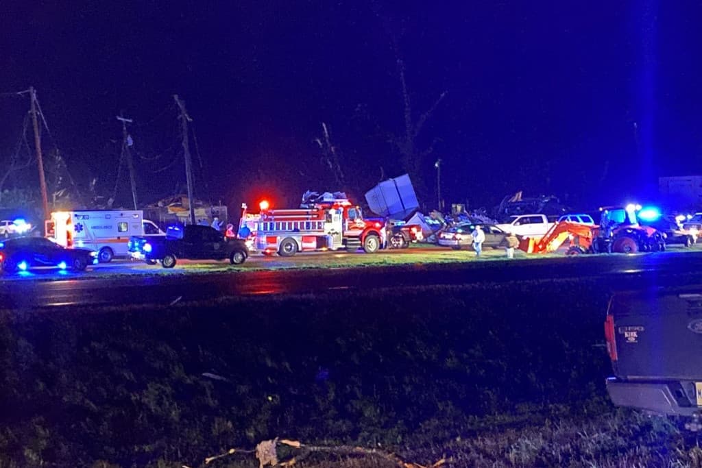 Tornádó söpört végig Mississippi egyes részein