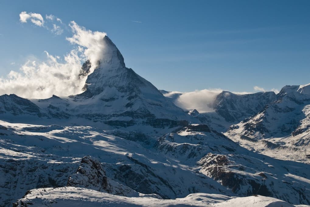 Ugrik a hegy képe a Toblerone csokiról