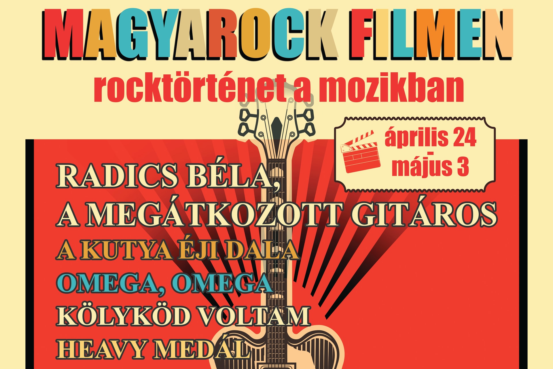 A Radics-filmet május folyamán hét városban láthatja a közönség a Magyarock filmen című rocktörténeti filmfesztiválon
