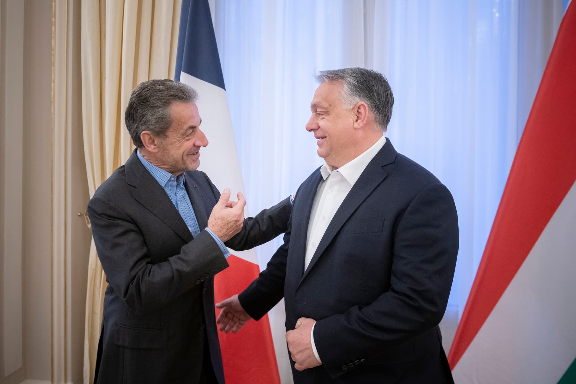 Orbán Viktor Sarkozy volt francia elnökkel tárgyalt