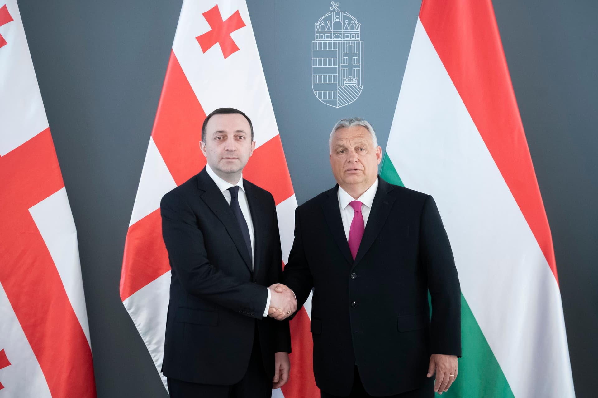 Orbán Viktor Georgia miniszterelnökével tárgyalt