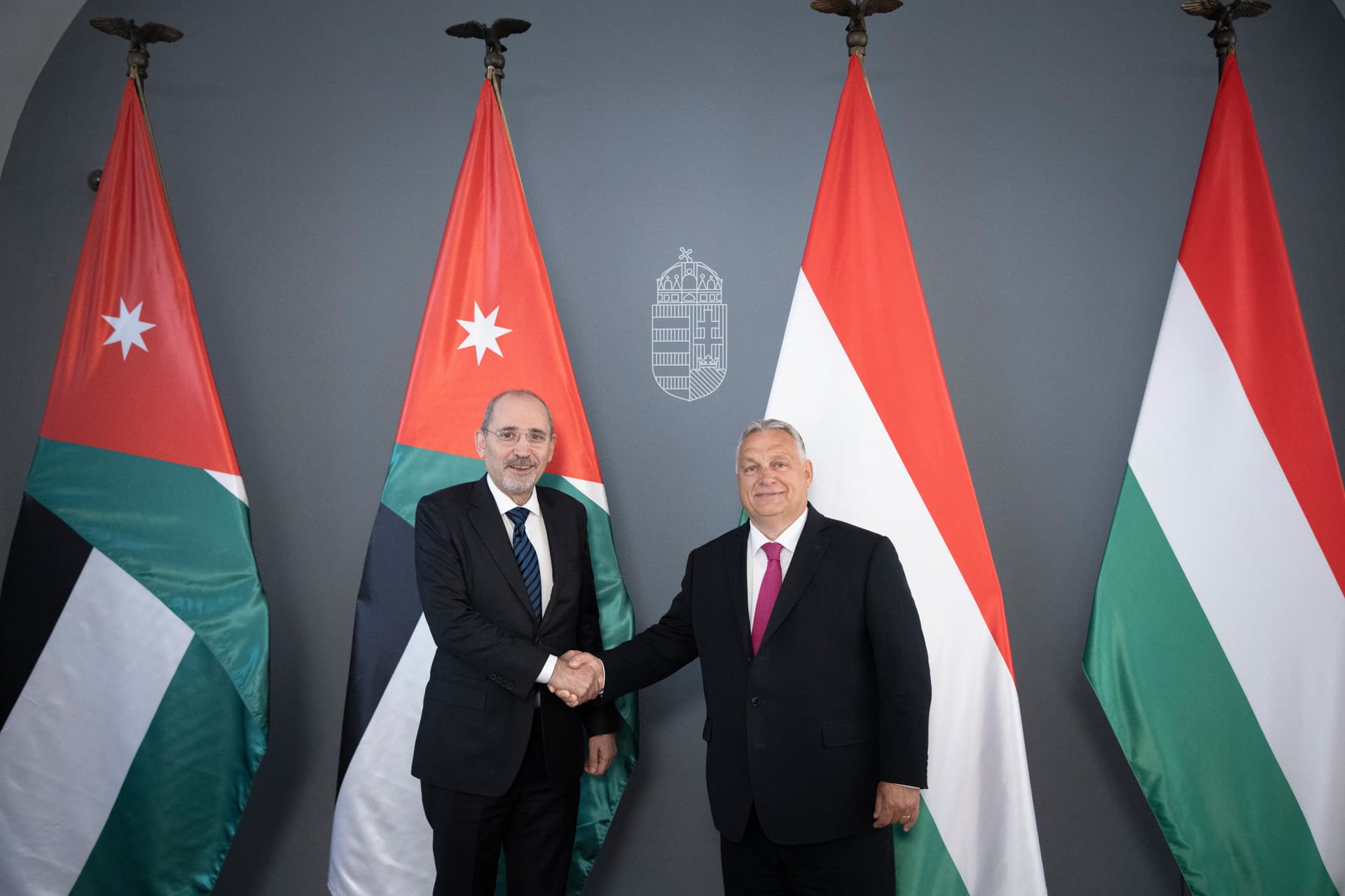 Orbán Viktor miniszterelnök fogadta Ajmán Szafadi jordániai külügyminisztert