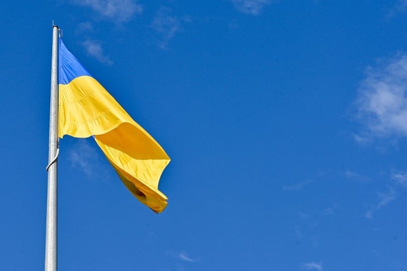 A béketárgyalásért tüntettek az ukrán menekültek Budapesten