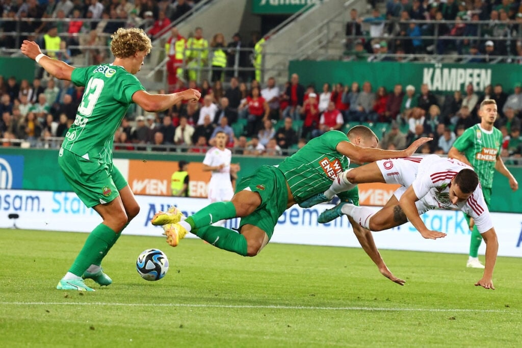 Gól nélküli döntetlent ért el a Debrecen a Rapid Wien otthonában