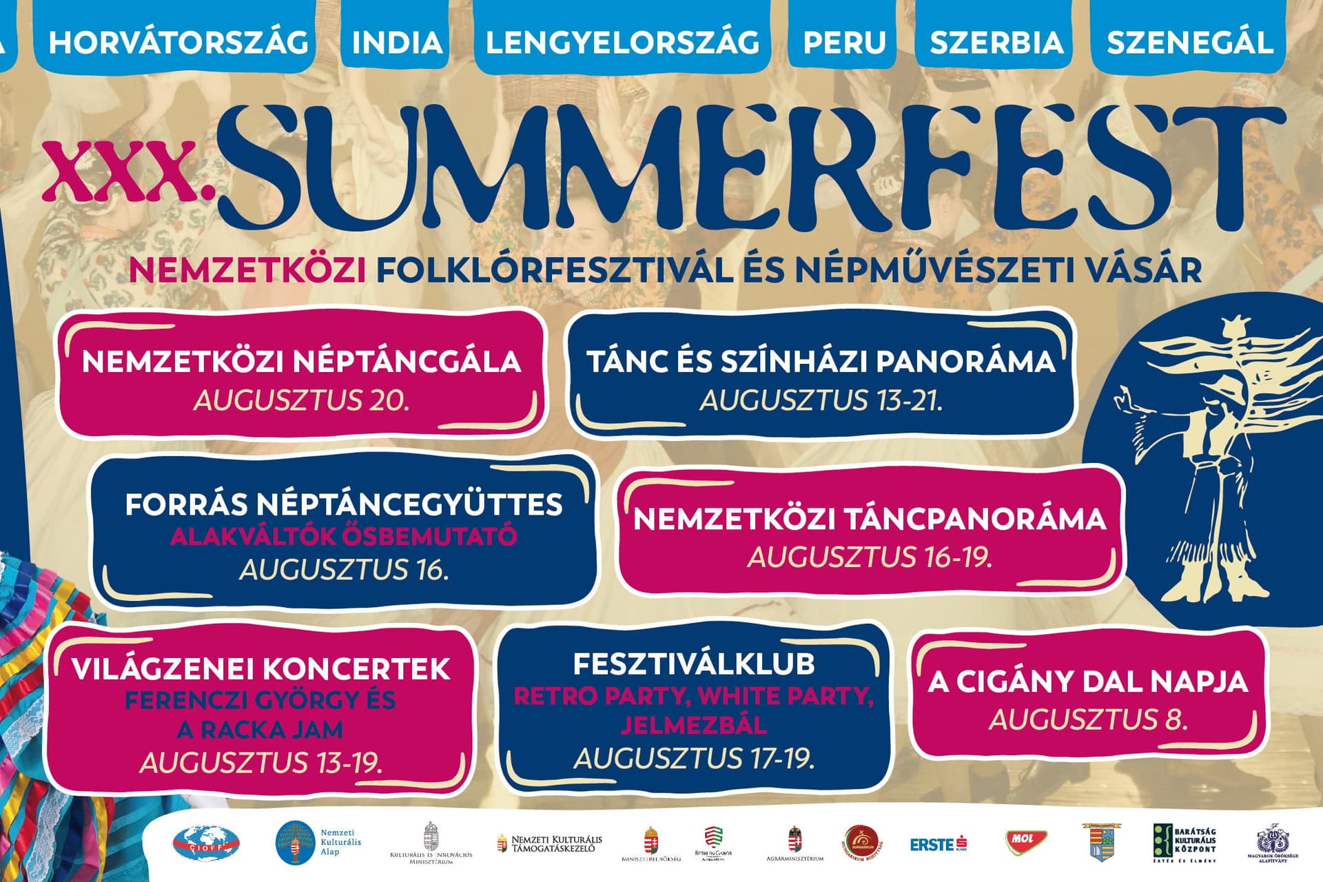 Szombaton kezdődik a Summerfest folklórfesztivál Százhalombattán