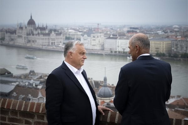 Orbán Viktor Szlovénia korábbi miniszterelnökével tárgyalt