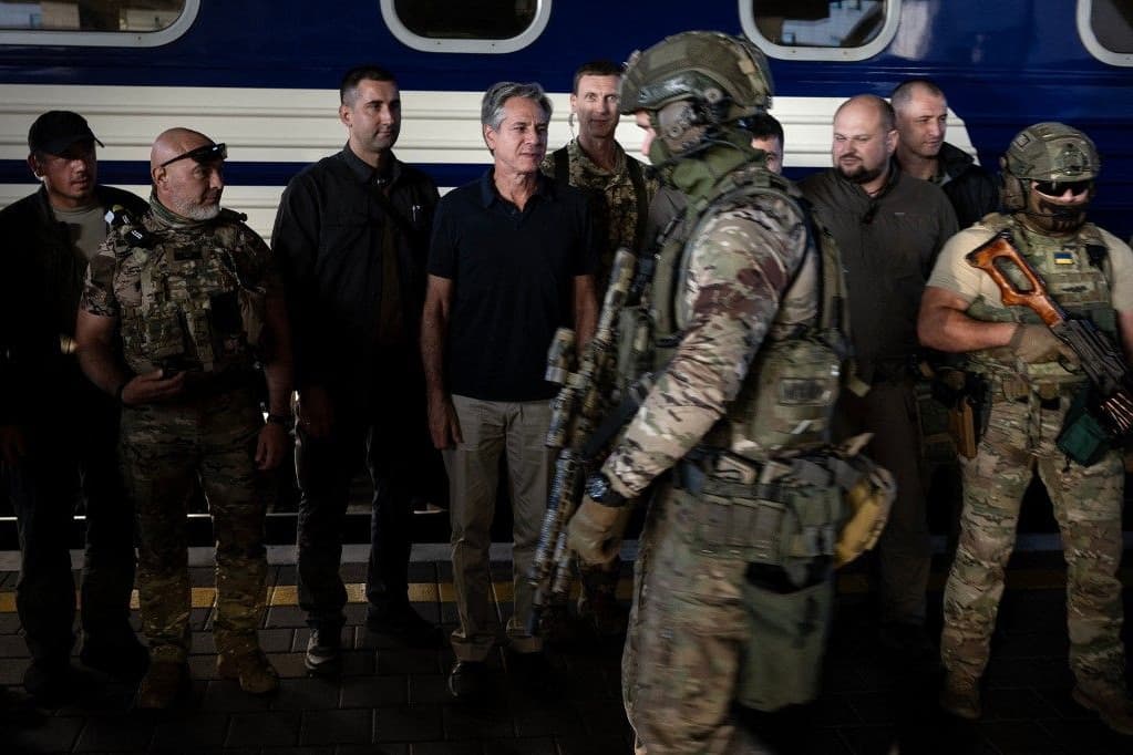 Antony Blinken látogatást tett az ukrán határőrségnél