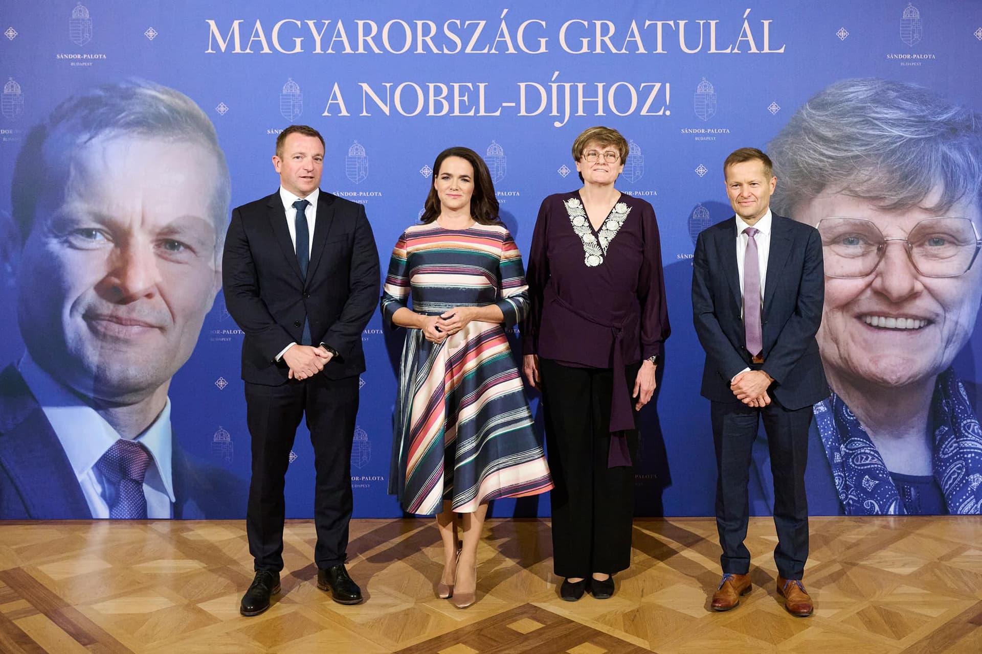 Novák Katalin: Büszkék vagyunk, mert két új Nobel-díjunk van