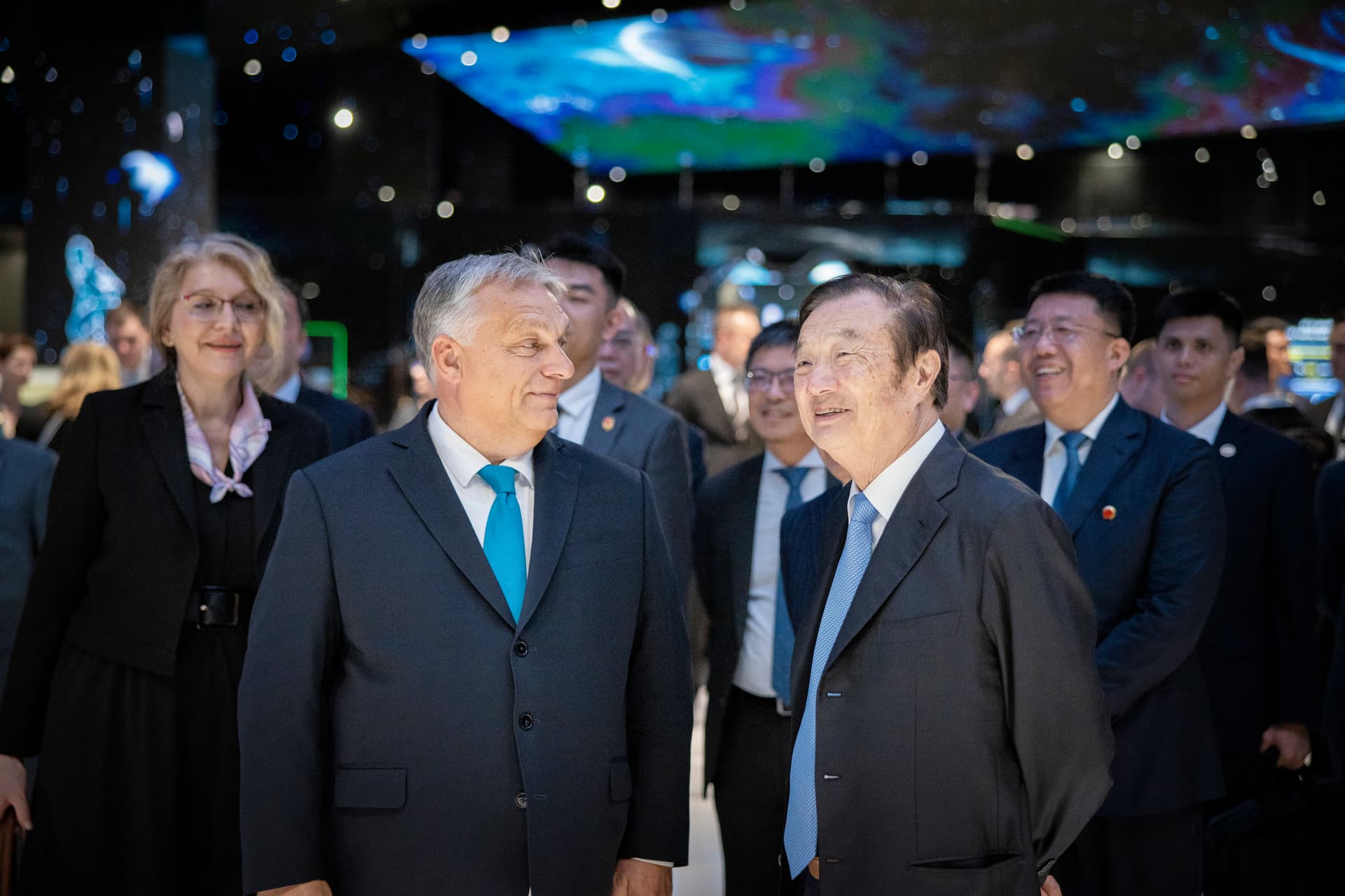 A Huawei vezetőjével tárgyalt Orbán Viktor