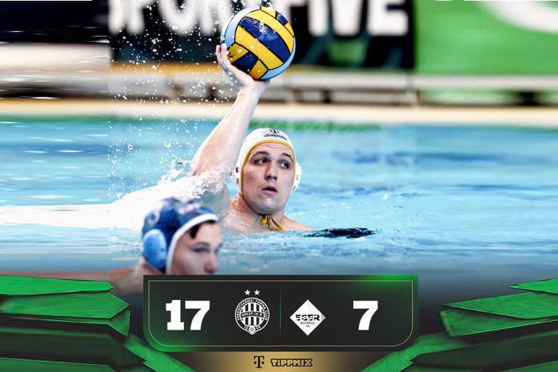Férfi vízilabda ob I: tízgólos FTC-siker az Eger ellen