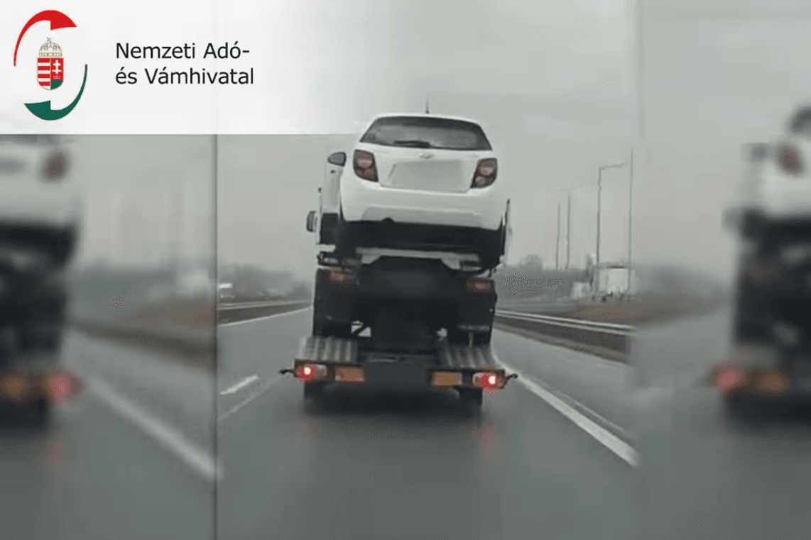 NAV: jelentős túlsúllyal közlekedett egy román autó az M5-ös autópályán