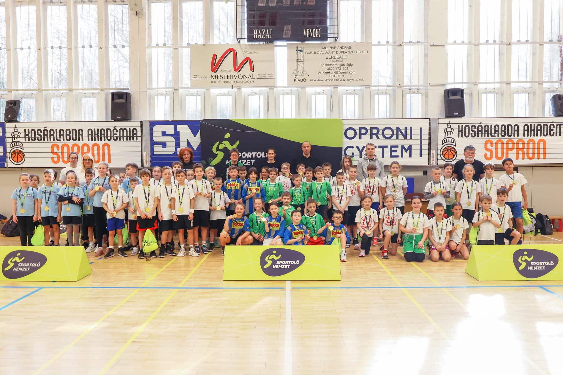 Több mint kétszáz gyermek vesz részt a Sportoló Nemzet Kosárlabda Kupán