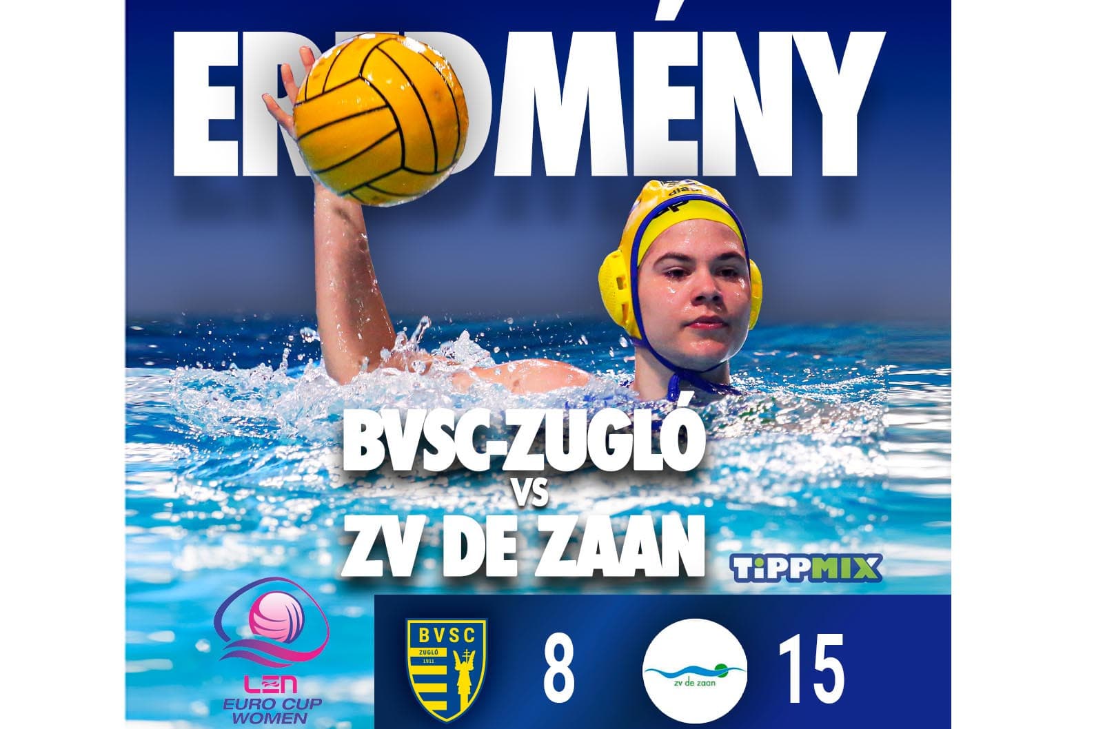 Női vízilabda Eurokupa – Kikapott a bronzcsatában a BVSC