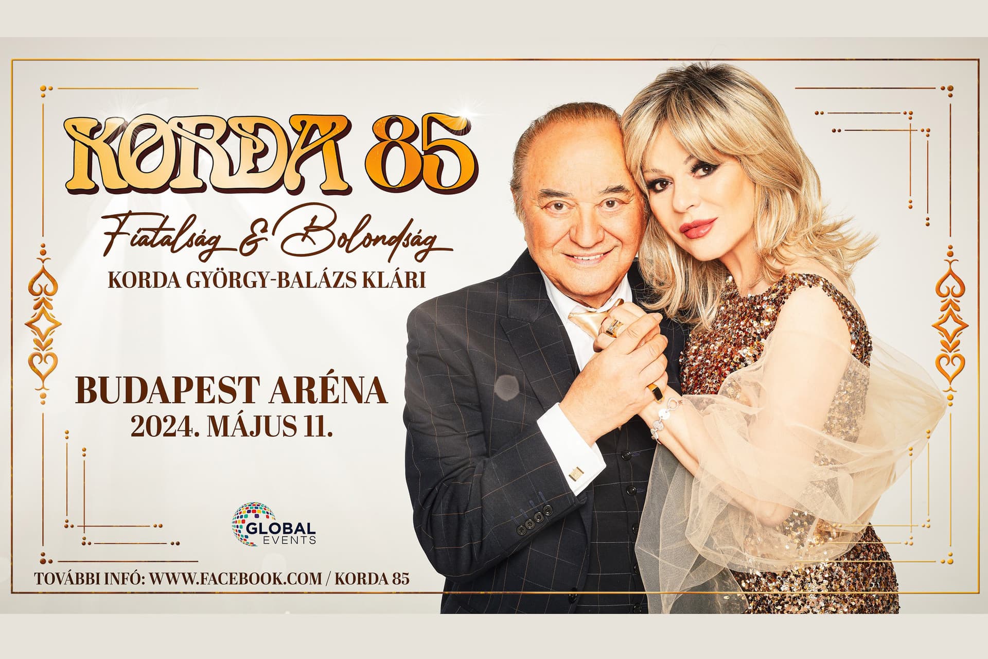 Megjelent a Korda György 85 LP, szombaton koncert a Sportarénában