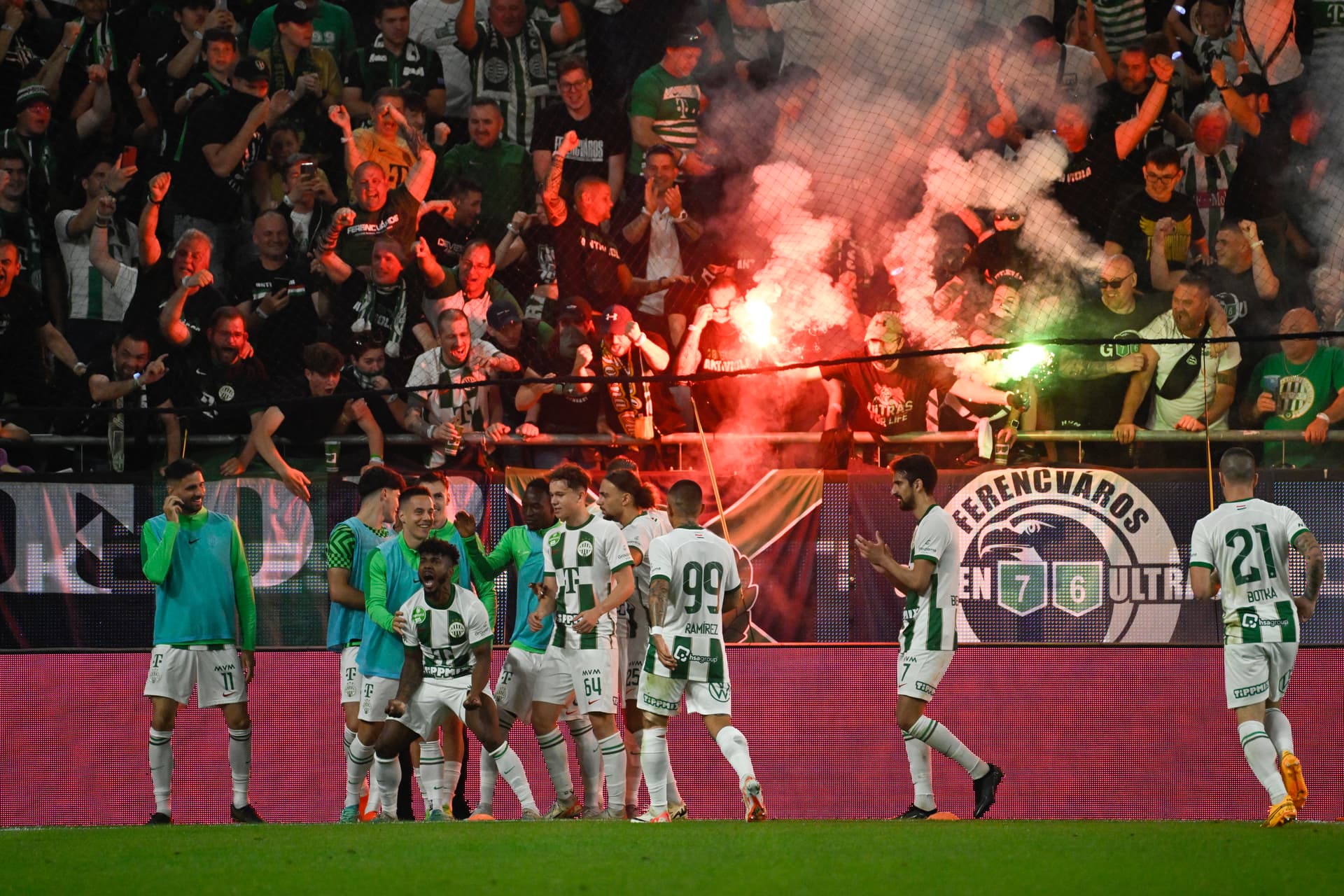 A derbi megnyerésével ünnepelt a Ferencváros