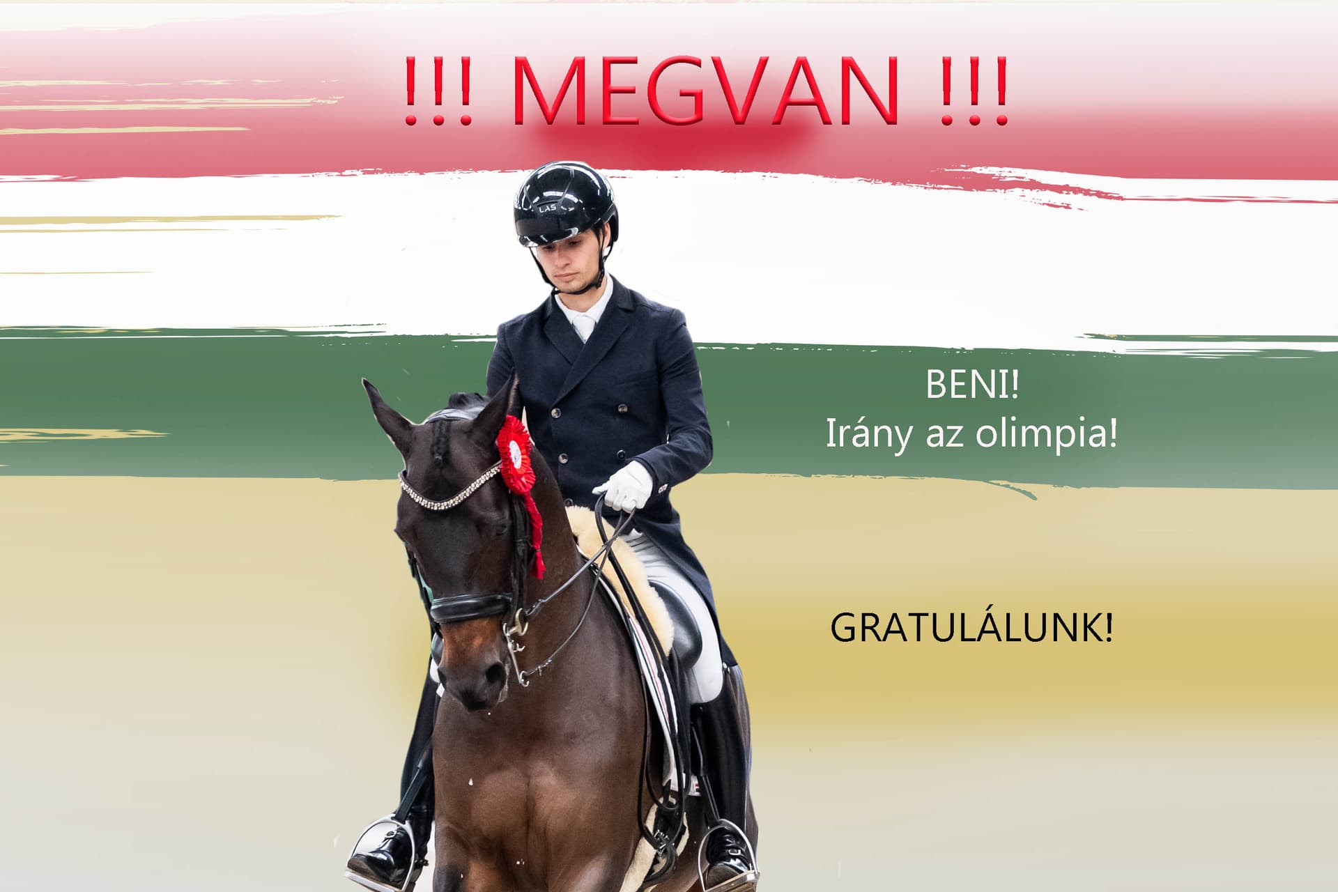 A díjlovagló Pachl Benedek is indulhat az olimpián