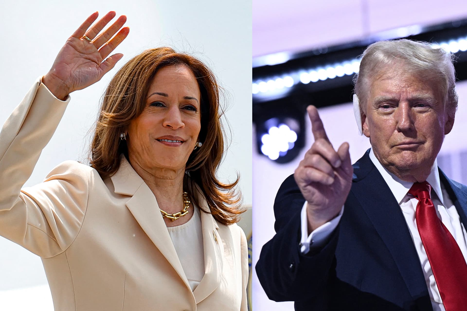 Trump sajtótájékoztatóval, Kamala Harris választási fórummal folytatta kampányát