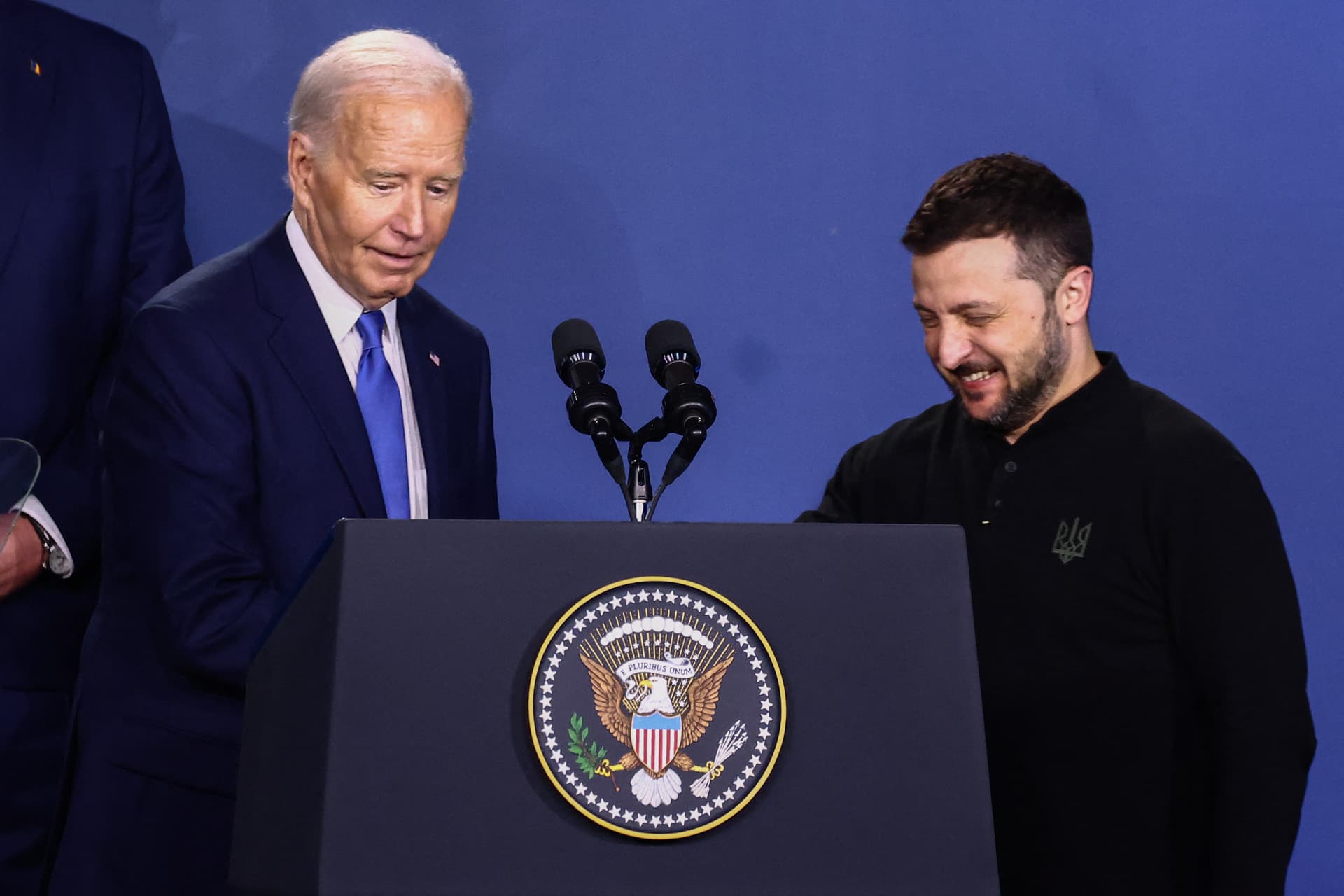 Zelenszkij elnézi, hogy Joe Biden Putyinként mutatta be