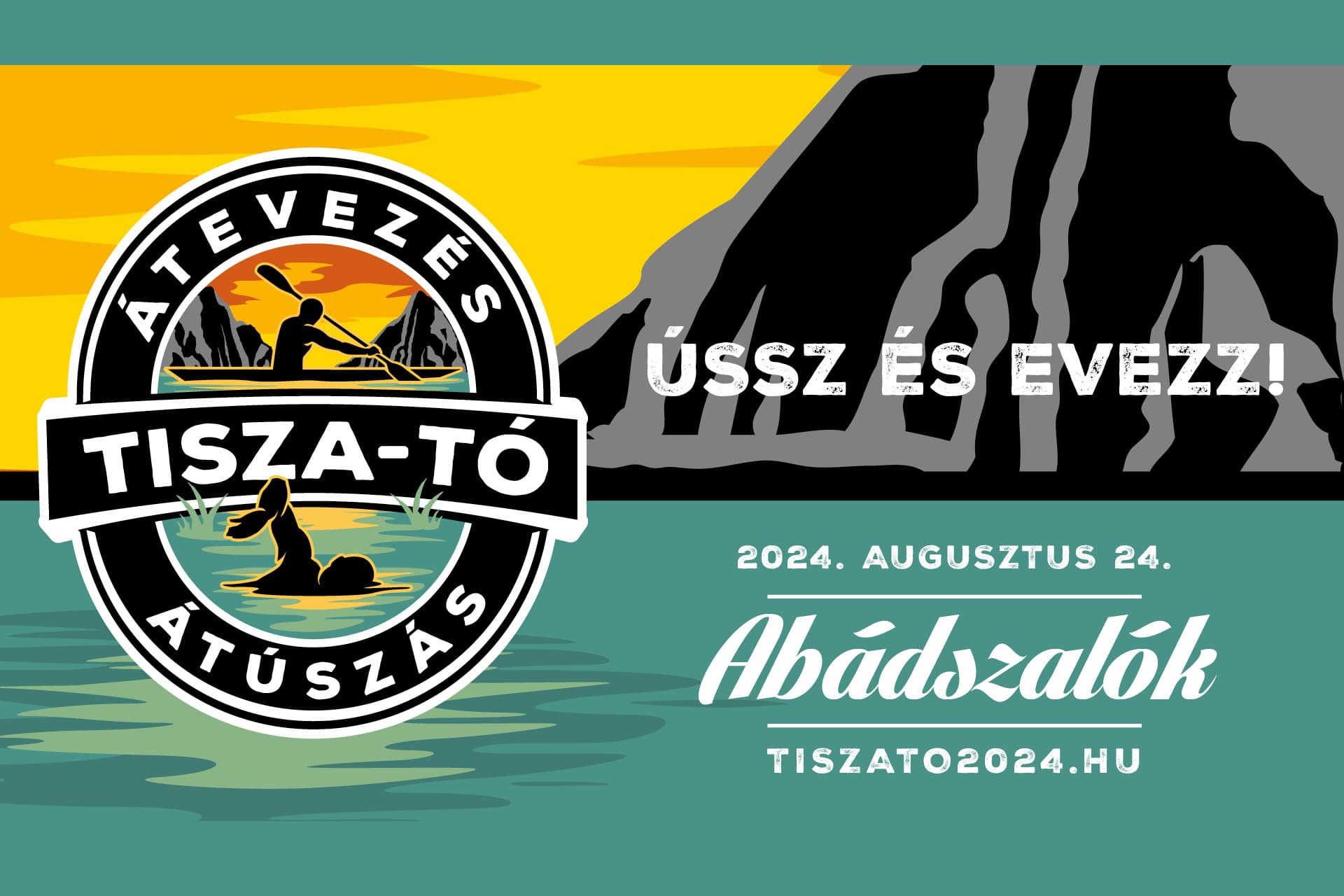 Szombaton ismét Tisza-tó-átevezés és -átúszás Abádszalókon