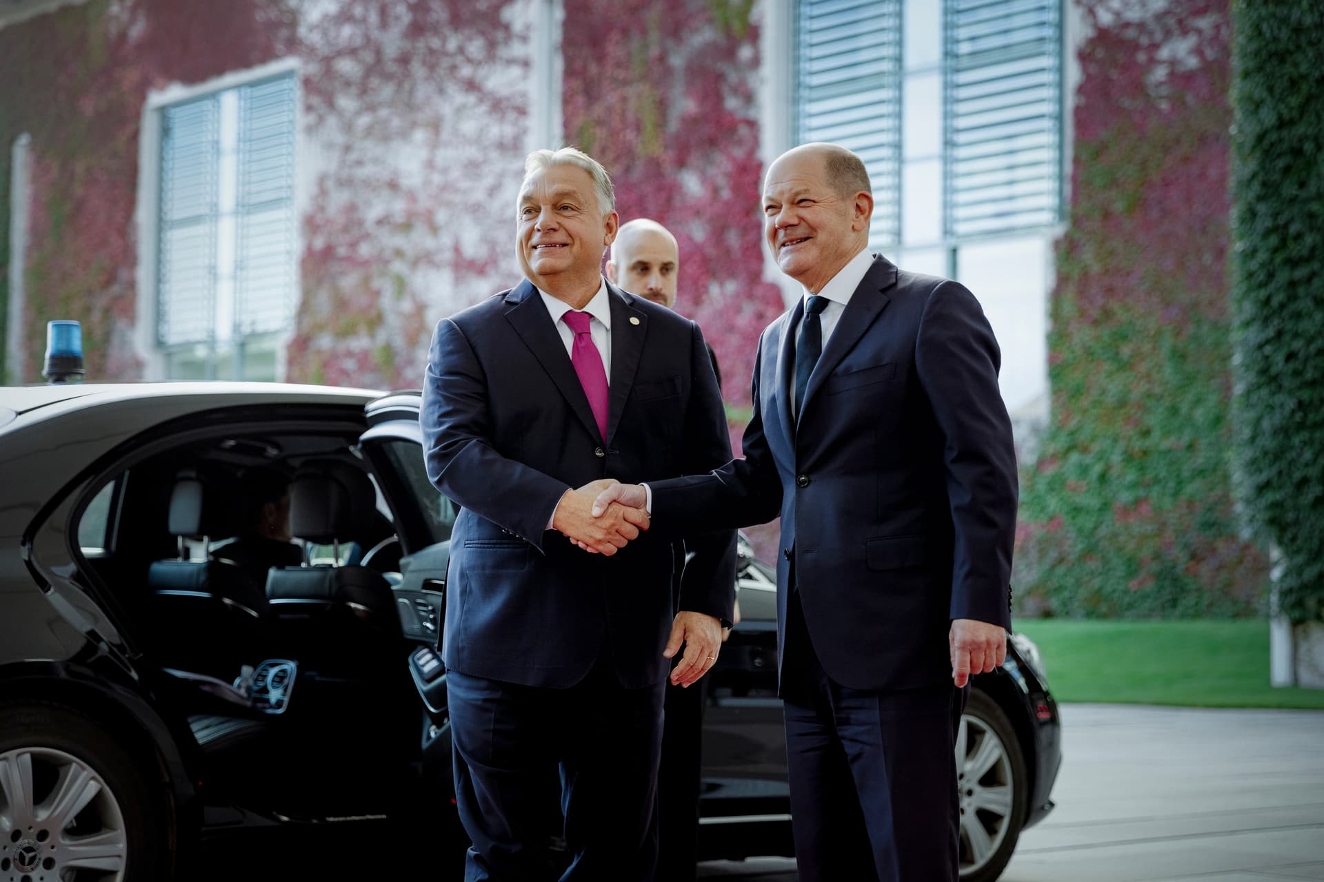 Orbán Viktor a német kancellárral tárgyalt
