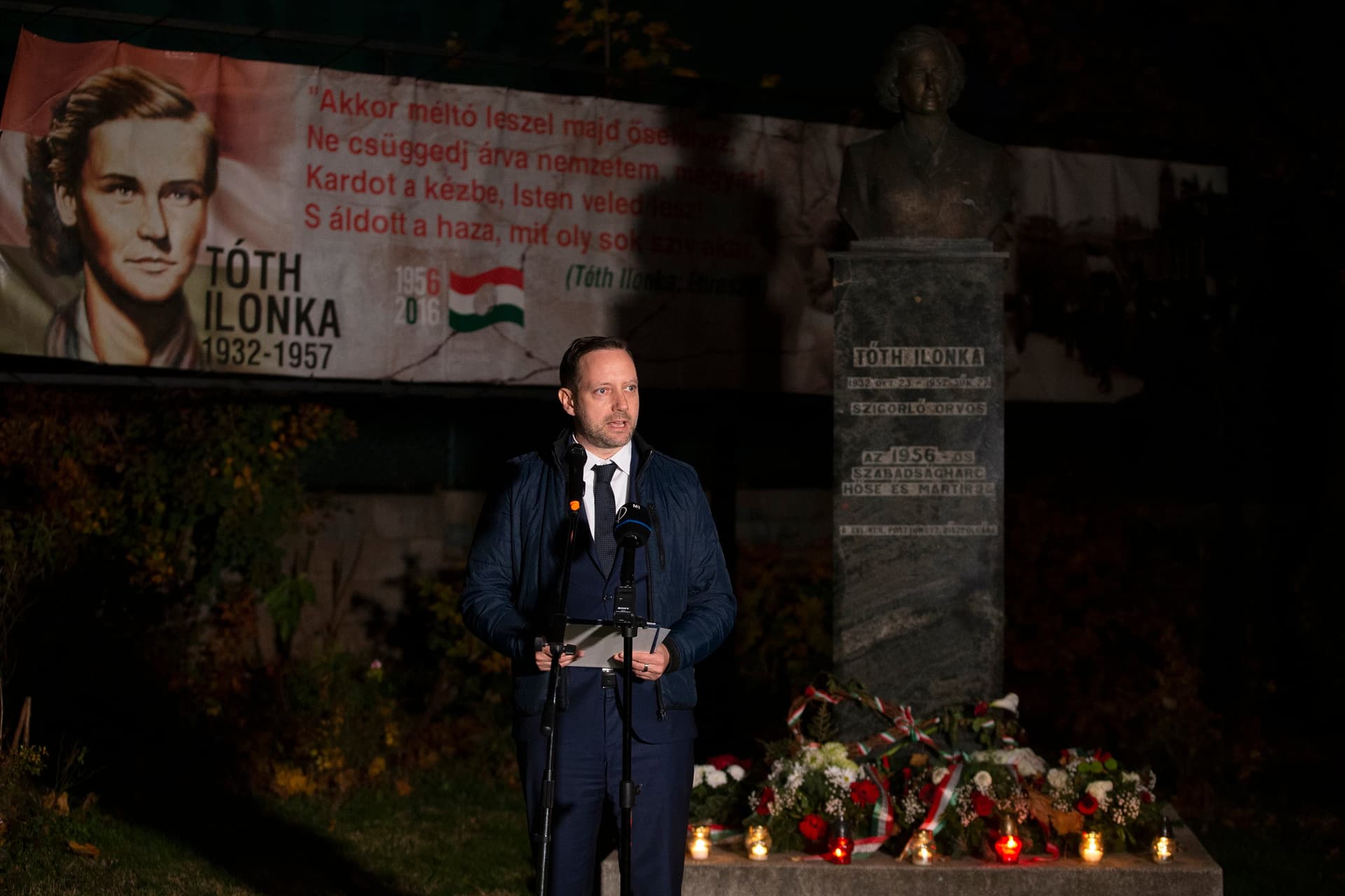 Azbej Tristan: 1956 hőseinek áldozata tette lehetővé Magyarország szuverenitásának visszaállítását