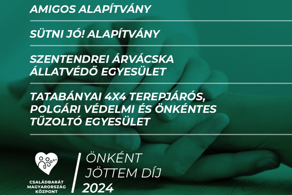 Már lehet szavazni az Önként Jöttem díj idei országos jelöltjeire