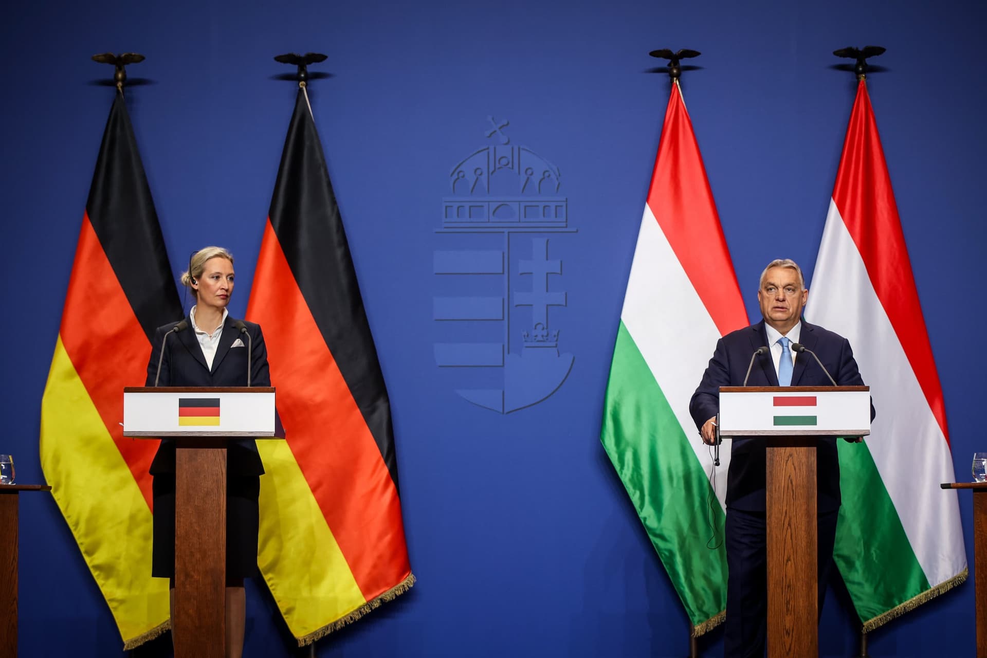 A megváltozott világpolitikai helyzetben fogadta Orbán Viktor Alice Weidelt