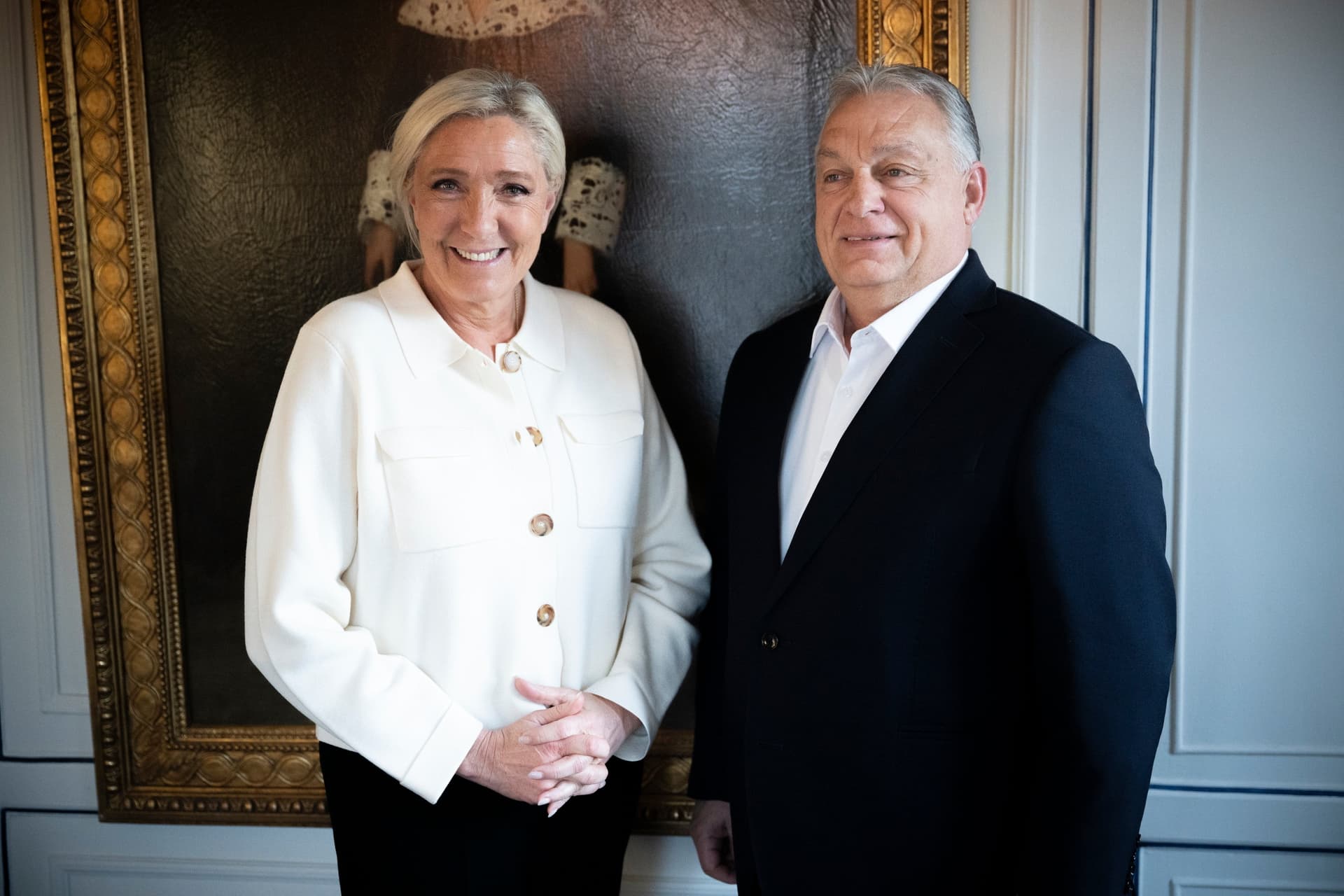 Orbán Viktor Marine Le Pennel, a francia Nemzeti Tömörülés vezetőjével tárgyalt