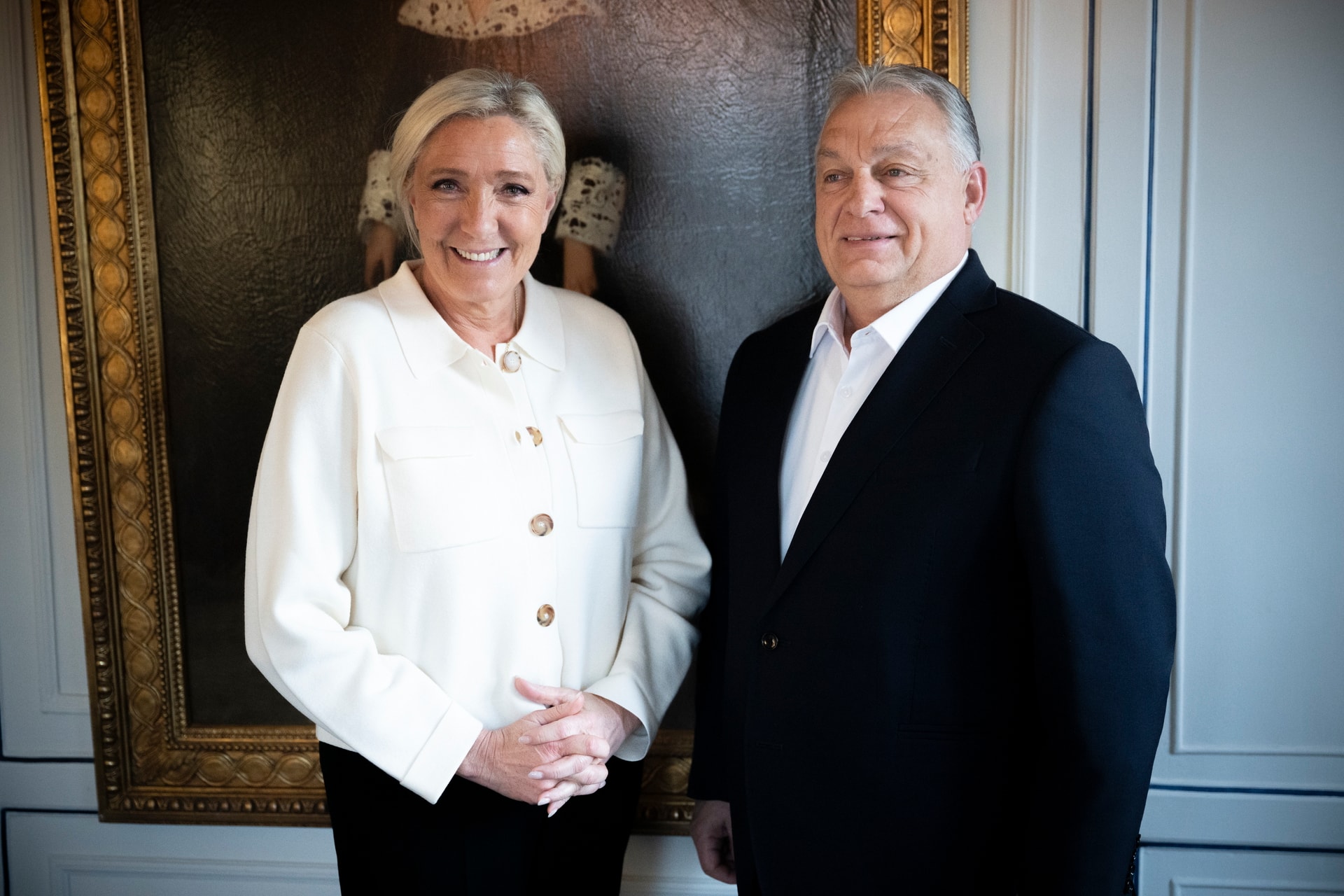 Orbán Viktor Marine Le Pennel, a francia Nemzeti Tömörülés vezetőjével tárgyalt