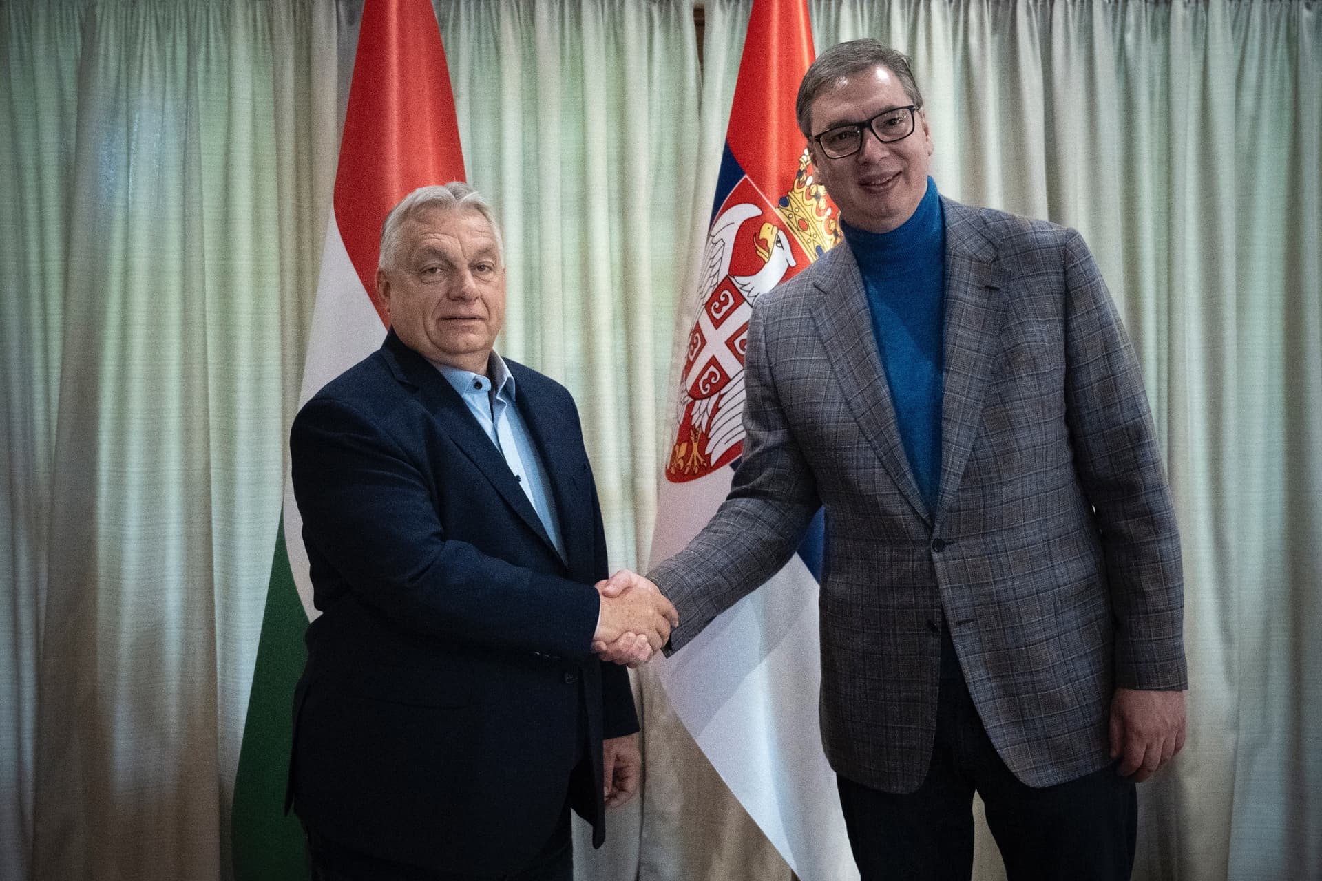Orbán Viktor miniszterelnök Belgrádban tárgyalt Aleksandar Vučić szerb elnökkel