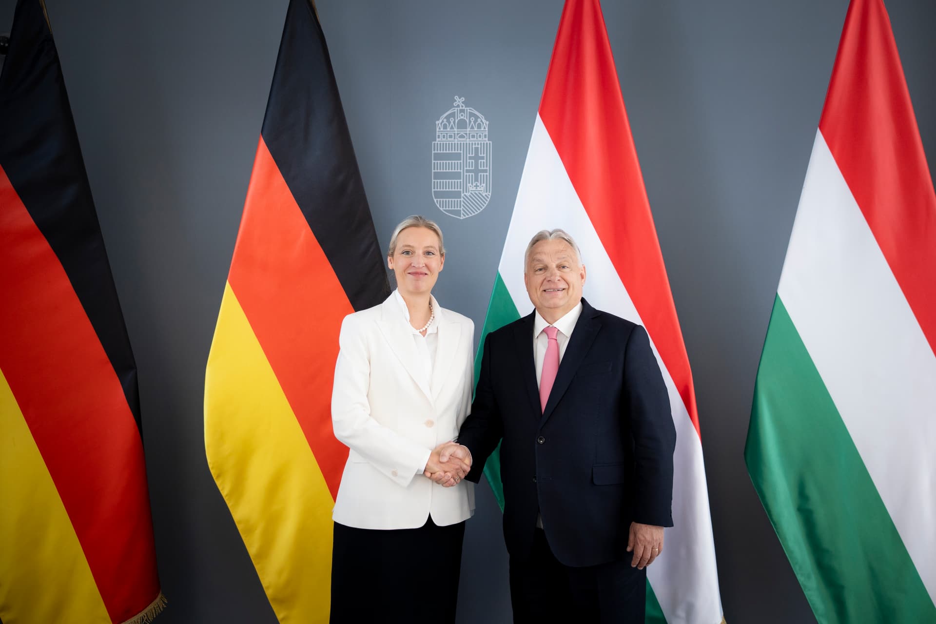 Orbán Viktor miniszterelnök Alice Weidellel tárgyalt