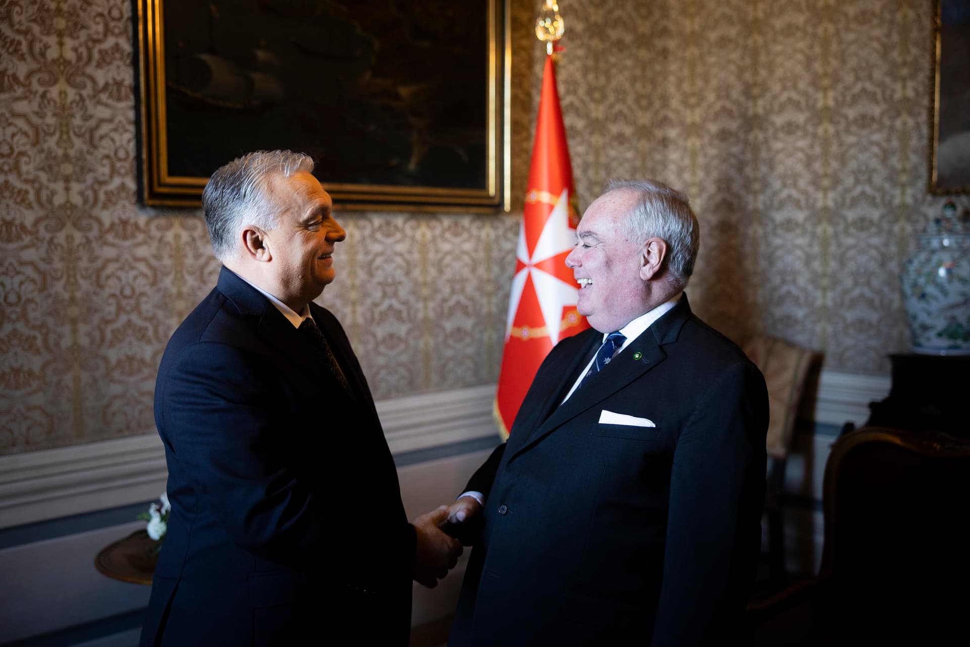 Orbán Viktor a Szuverén Máltai Lovagrend nagymesterével találkozott