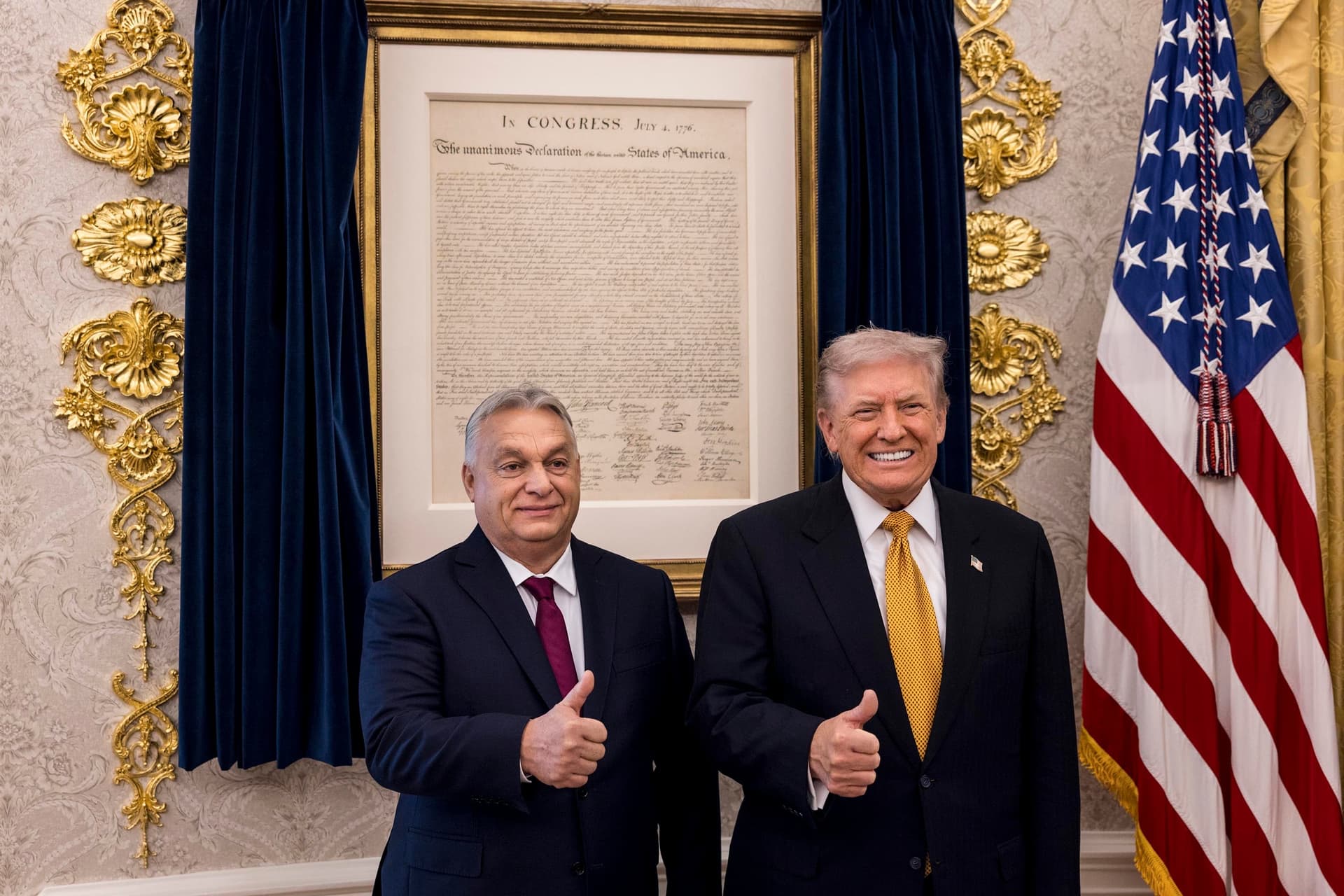 Orbán Viktor: az amerikai elnökkel pénzügyi védőpajzsról szóló megállapodást kötöttem